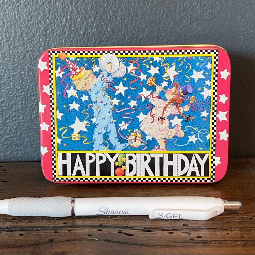 Mary Engelbreit Decorative Tin (Happy Birthday)